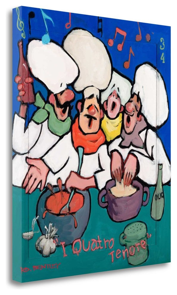 "I Quatro Tenore" By Robert Dewar Bentley, Giclee Print on Gallery Wrap Canvas