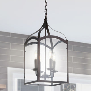 Ruth 4-light Lantern Metal LED Pendant, Oil Rubbed Bronze, 11"