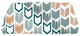 Peace 1,Geometric Print Bath Towel,Teal, 28 x 58"