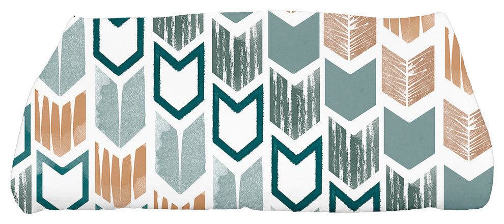 Peace 1,Geometric Print Bath Towel,Teal, 28 x 58"