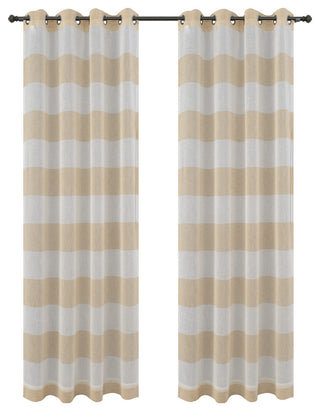 Nassau Drapery Curtain Panels with Grommets, Yellow