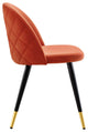Cordial Performance Velvet Dining Chairs - Set of 2-Orange