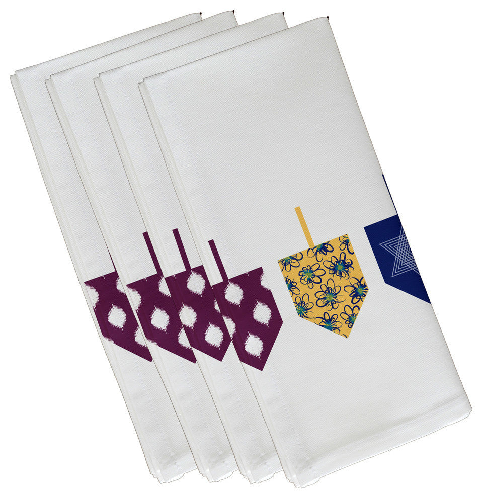 Decorative Holiday Napkin, Set of 4, White