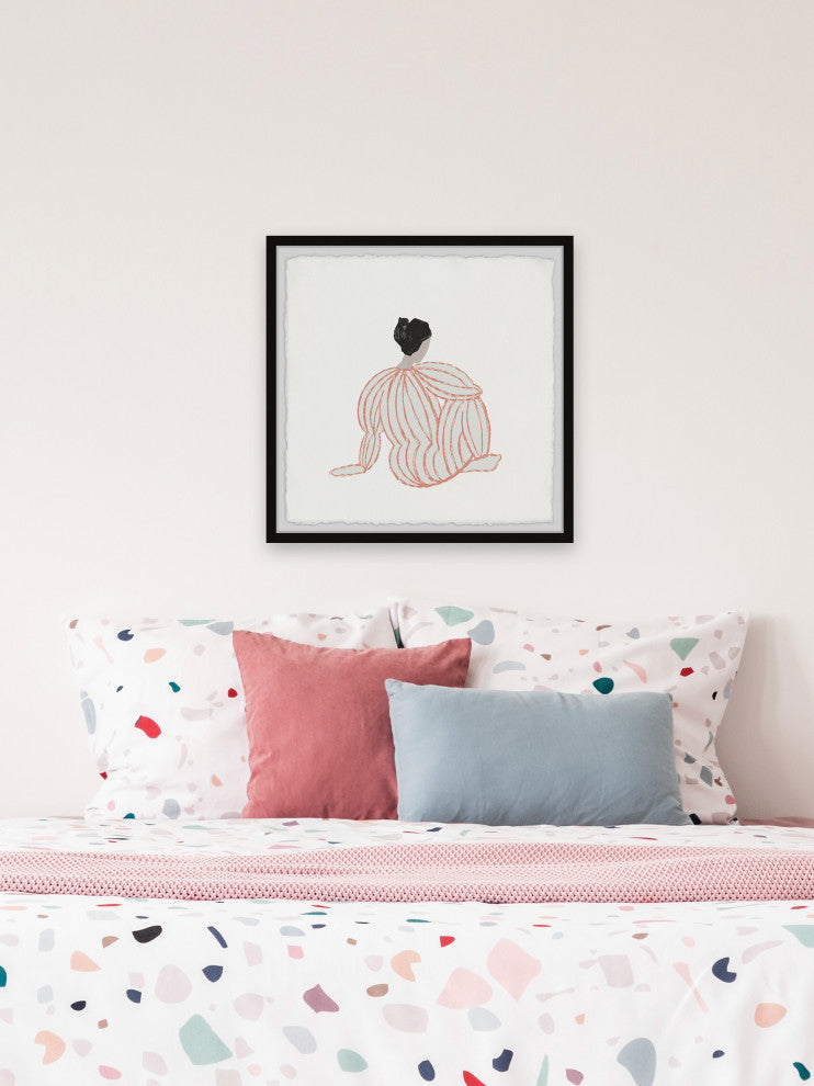 "Start Now Not Tomorrow" Framed Painting Print, 32x32