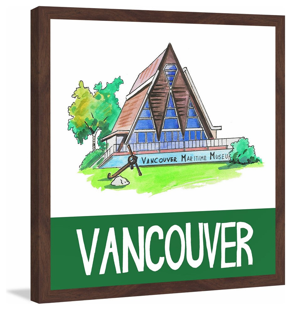 "Vancouver Maritime Museum 2" Framed Painting Print , 32x32