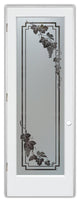 Pantry Door - Vineyard Grapes Cascade - Primed - 24" x 84" - Knob on Right -...