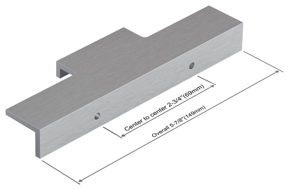 Dowell Series 3063 Handles, 5.8", 2.75" CTC, Silver, 10-Pack