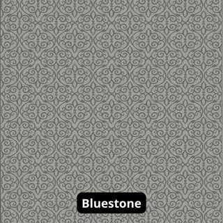 Scroll Pattern 3/8 Thick Indoor Area Rug Carpet, Bluestone, 8x10