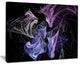 "Billowing Smoke Blue Purple" Abstract Digital Art Canvas Print
