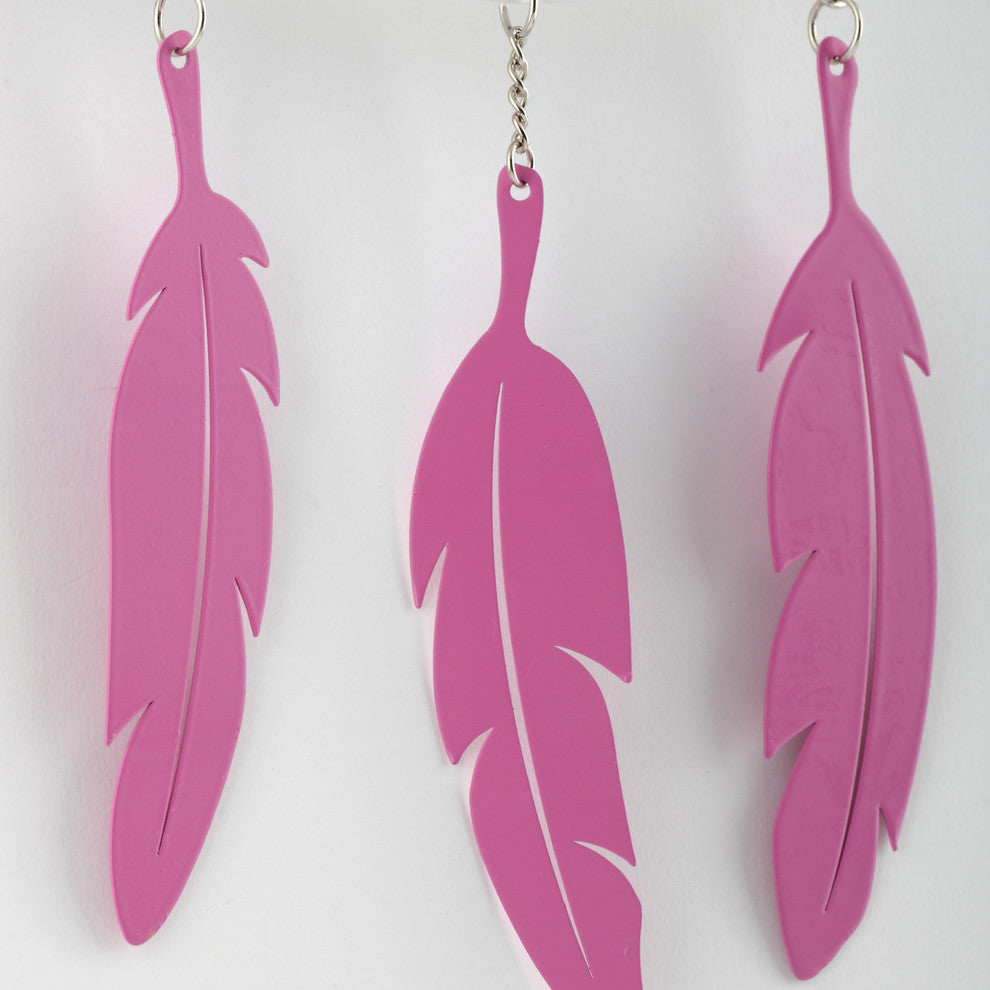 Dreamcatcher Wall Clock, Wood and Metal, White and Pink, Battery Operated