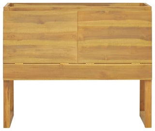 vidaXL Bathroom Cabinet Bathroom Cupboard Storage Cabinet Solid Wood Teak
