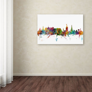 'Edinburgh Scotland Skyline II' Canvas Art by Michael Tompsett