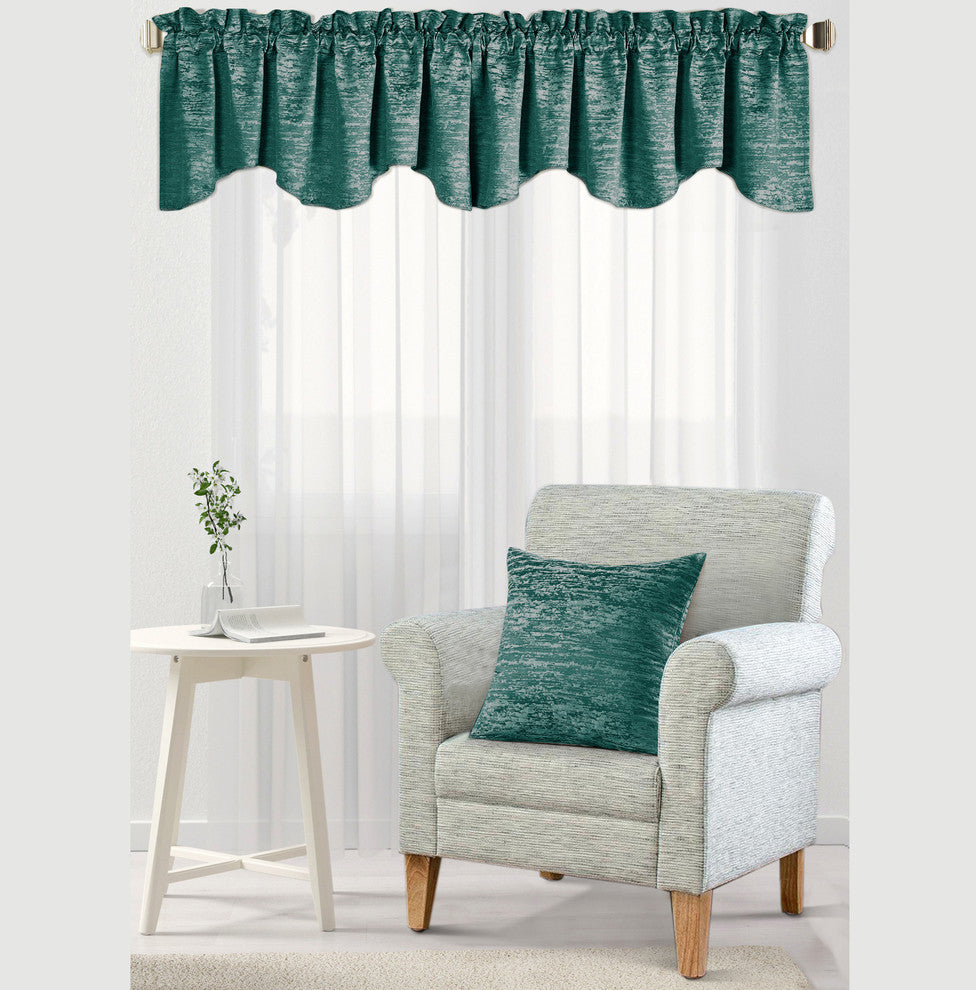 Benin Jacquard Pillow Shell and Valance Set, Alhambra, (1) Pillow Shell 20"x20"/