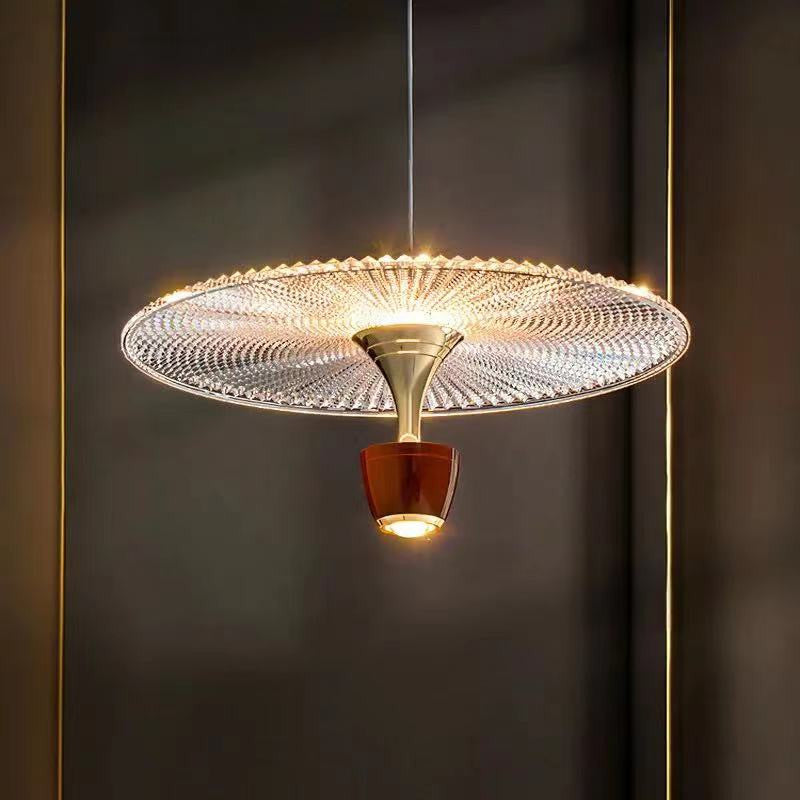 MIRODEMIÂ® Engelberg | Chandelier in the Shape of Art Flower Umbrella, Red, Warm Light
