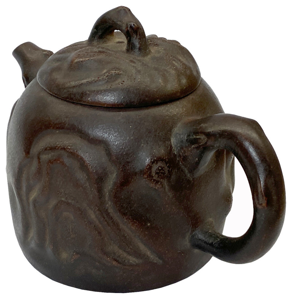 Chinese Handmade Yixing Zisha Clay Teapot With Artistic Accent Hws2299