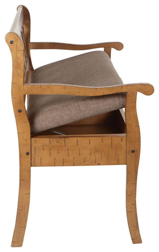 Entryway Storage Wooden Bench