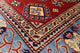 4' 2" X 5' 11" Super Kazak Hand Knotted Geometric Rug Q10624