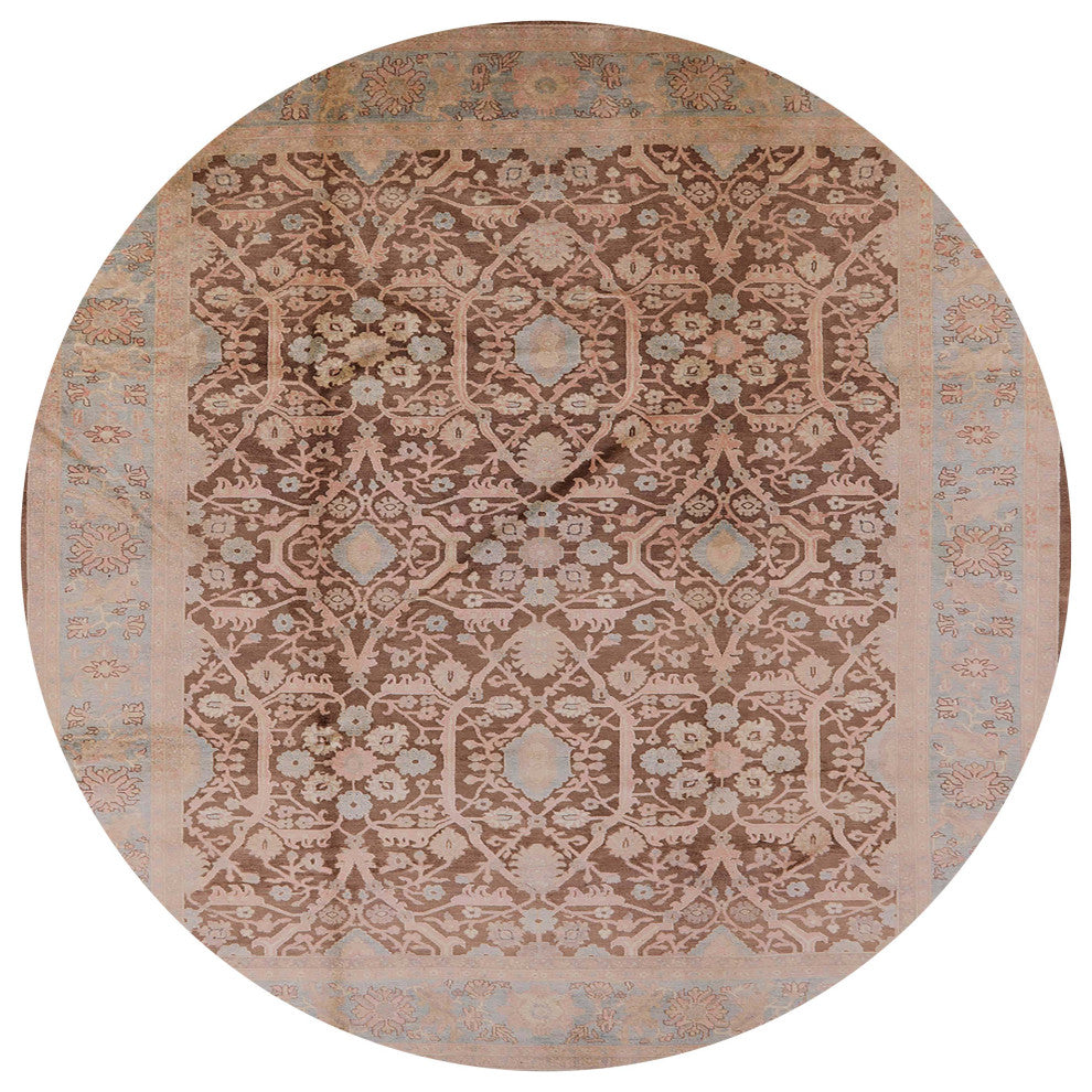 Ahgly Company Indoor Round Mid-Century Modern Area Rugs, 5' Round