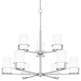 Quoizel SEY5032 Seymour 9 Light 33"W Chandelier - Brushed Nickel