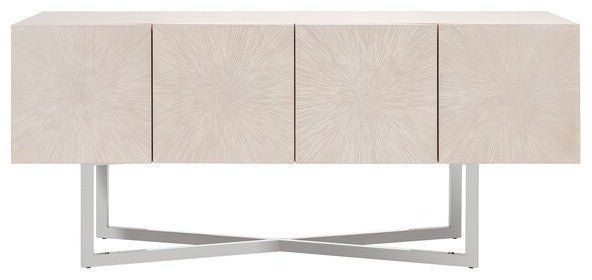Safavieh Couture Zena Nickel Buffet , Light Grey