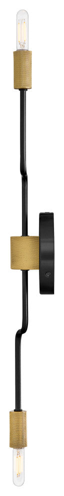 Lark Austen Medium Two Light Sconce, Black