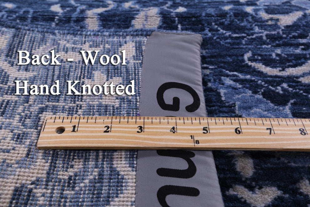 Runner Modern Handmade Wool Rug 4' 1" X 11' 10" Q11899