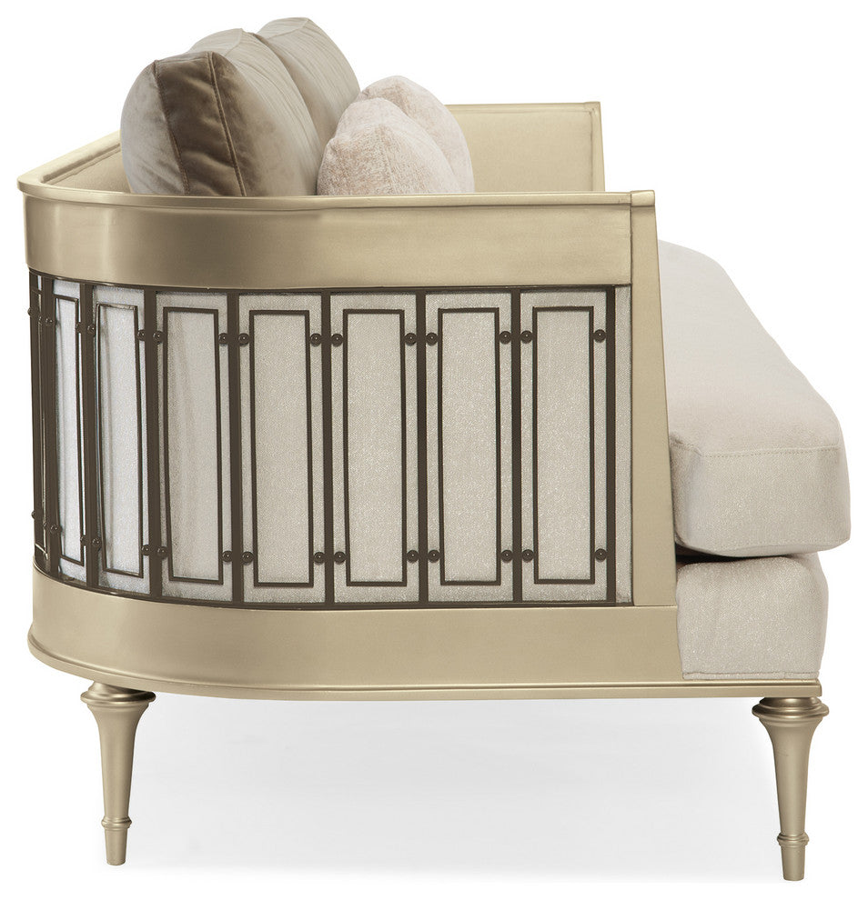 Quit Your Metal-Ingsofa With Metal Wraparound Metal Detail