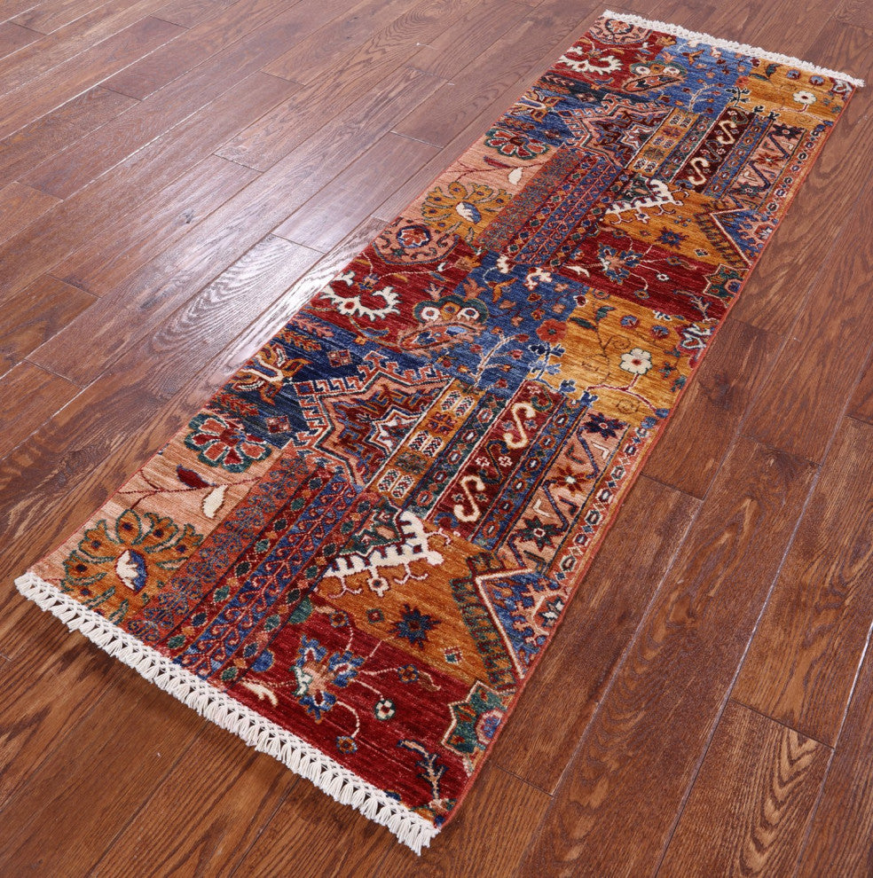 Runner Hand-Knotted Super Kazak Rug 2' 0" X 5' 11" - Q12800