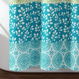 Bohemian Stripe 72x72 Shower Curtain, Blue/Green