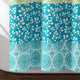 Bohemian Stripe 72x72 Shower Curtain, Blue/Green