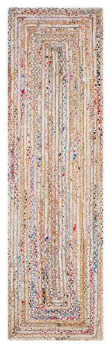 Safavieh Cape Cod Collection CAP202 Rug, Beige/Multi, 2'3"x8'