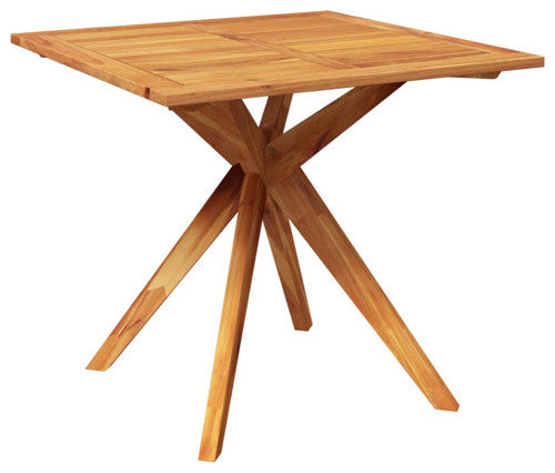 vidaXL Bistro Table Outdoor Side Table for Front Porch Deck Solid Wood Acacia