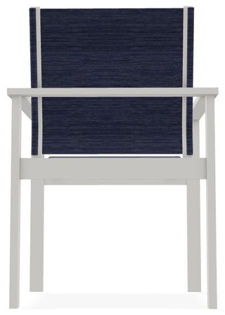 Tribeca Sling Outdoor Stackable Armchair, Collect Indigo/Snow