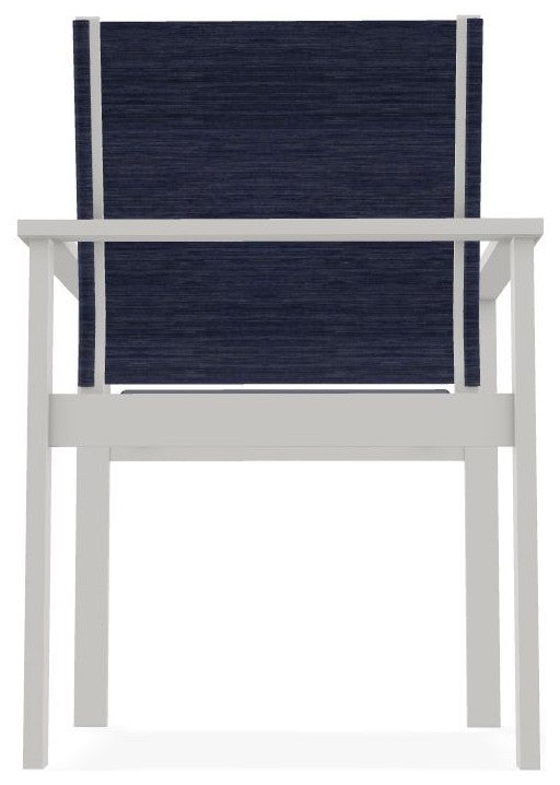 Tribeca Sling Outdoor Stackable Armchair, Collect Indigo/Snow