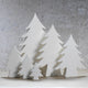 13.75" Tall "Teton" Ceramic Christmas Tree Tabletop Decoration, White