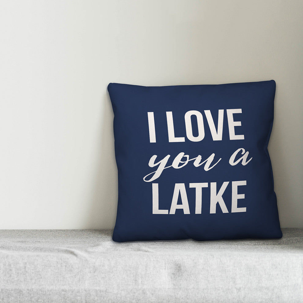 Love you a Latke 16"x16" Throw Pillow