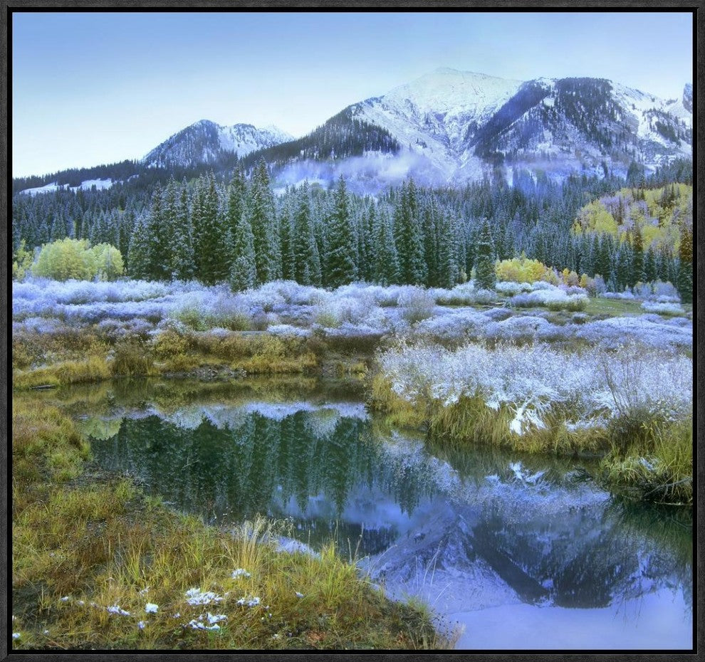 "Pond and Avery Peak, San Juan Mountains, Colorado"  by Tim Fitzharris, 23x21"