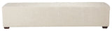 Arabella 78" Beige Upholstered Bench