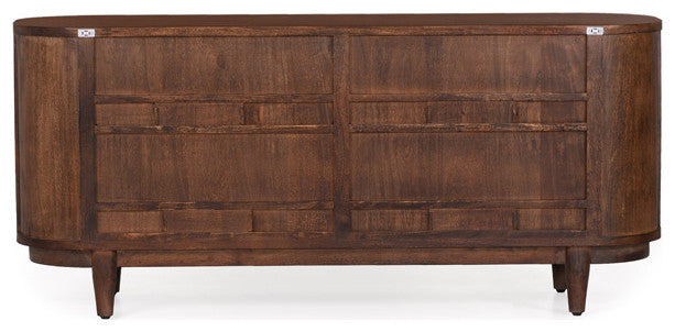 Canggu Cane Solid Wood Media Stand