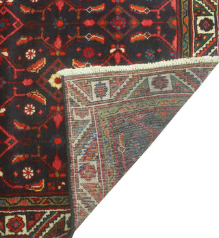 Fine Vintage Distressed Douglas Charcoal/Ivory Runner, 3'2 x 9'7