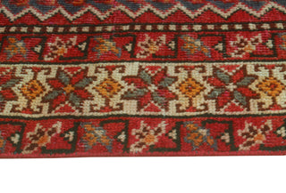 Fine Vintage Distressed Zahra Blue/Ivory Runner, 4'9 x 9'6