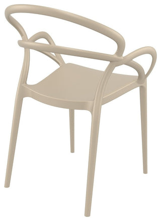 Compamia Mila Set of 2 Dining Arm Chair, Taupe