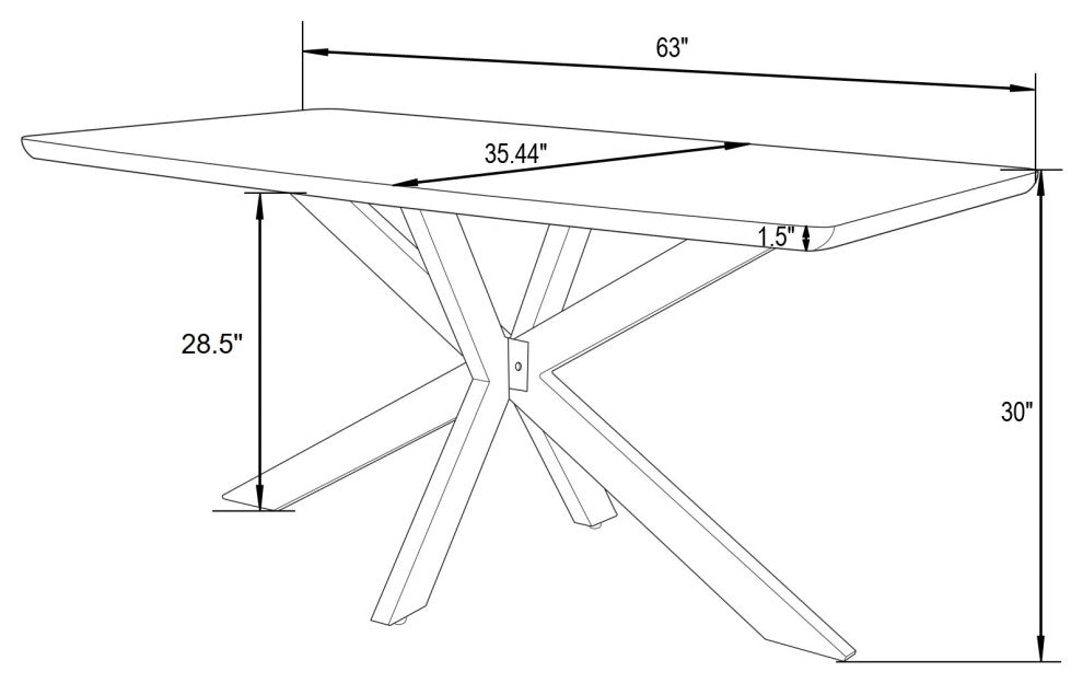 LeisureMod Lawrence 7-Piece Dining Set With Chairs and Dining Table, Magenta