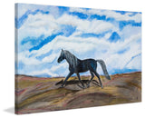 "Solocoal" Painting Print on Wrapped Canvas, 18"x12"