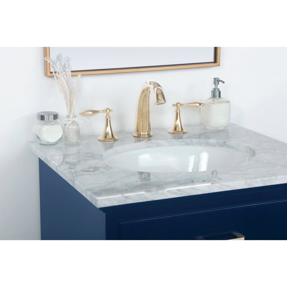 Elegant Decor Americana Bathroom Vanity Blue