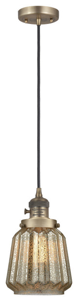 Innovations 201CSW-BB-G146-LED Chatham 1 Light Pendant, Switch, Brushed Brass