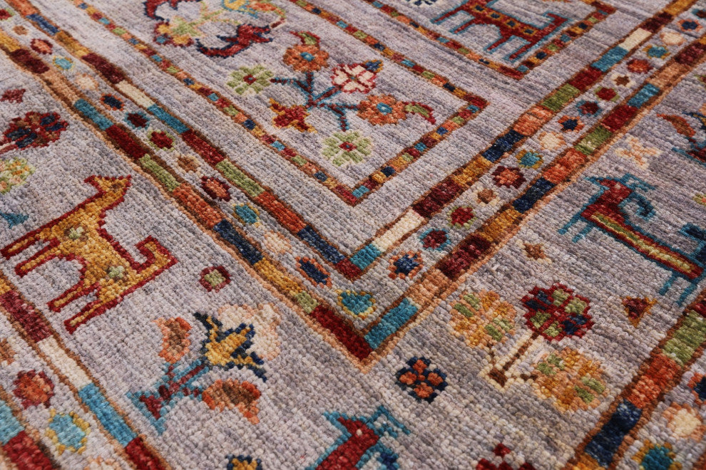 Tribal Persian Gabbeh Handmade Rug 2' 8" X 3' 9" Q8411