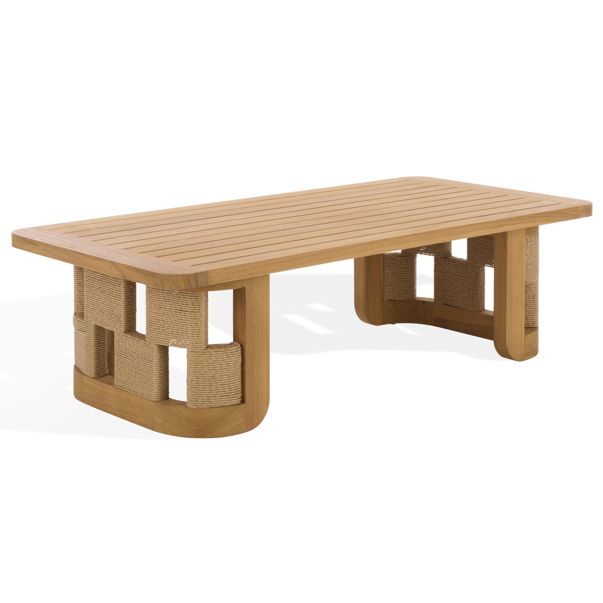 Safavieh Couture Skipper Teak Coffee Table, Natural