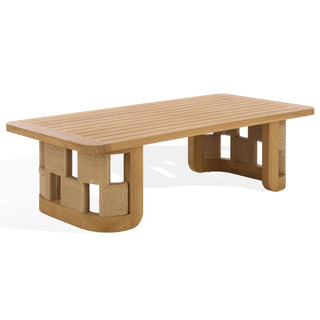 Safavieh Couture Skipper Teak Coffee Table, Natural