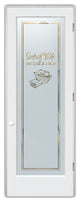 Laundry Door - Sorting Out Life Laundry Basket - Primed - 30" x 84" - Knob...